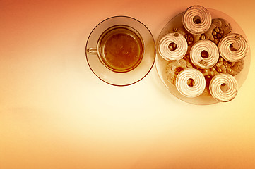 Image showing Cookies and coffee