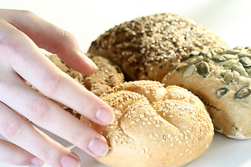 Image showing Assortment of baked bread