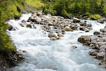 Image showing Fast flowing river