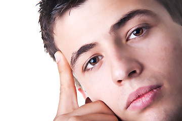 Image showing Pensive Young Man