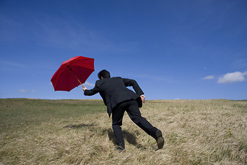 Image showing Red Umbrella