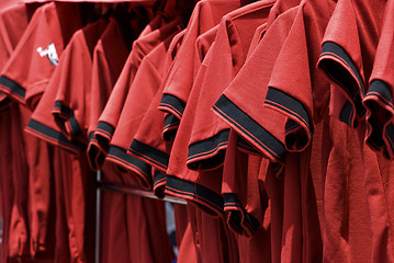 Image showing Red shirts