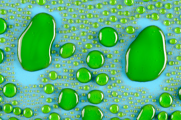 Image showing green drops