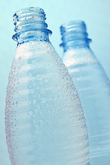 Image showing Plastic bottles with water