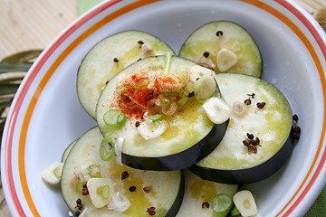 Image showing fresh aubergines