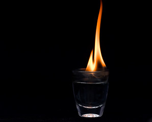 Image showing burning glass