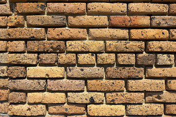 Image showing yellow brick wall