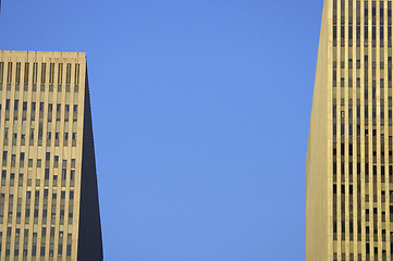 Image showing Two skyscrapers side by side