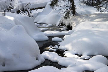 Image showing Brook in winter