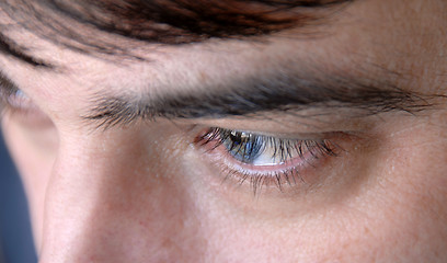 Image showing man blue eye