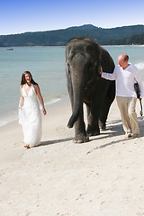 Image showing Bride and groom