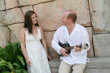 Image showing Bride and groom