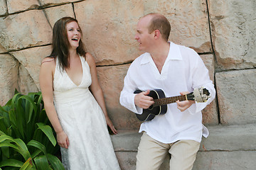 Image showing Bride and groom