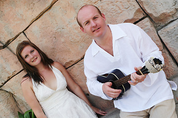 Image showing Bride and groom