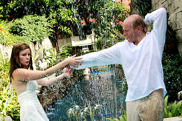 Image showing Bride and groom