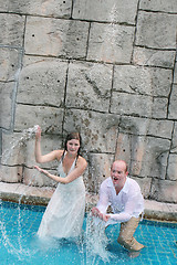 Image showing Bride and groom