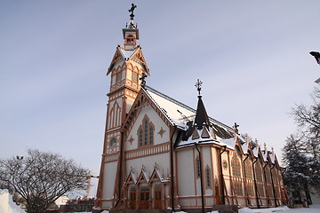 Image showing Wooden church