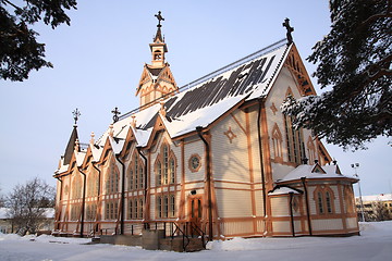 Image showing Wooden church