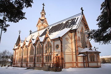 Image showing Wooden church