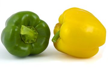 Image showing Two bell peppers