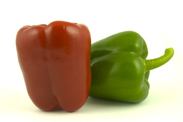 Image showing Two bell peppers
