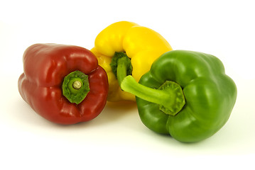 Image showing Three bell peppers