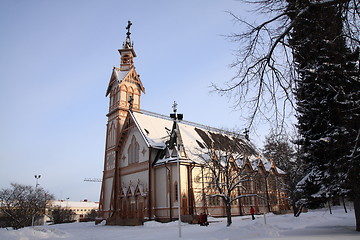 Image showing Wooden church