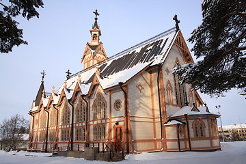 Image showing Wooden church