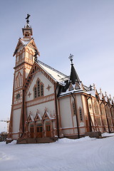 Image showing Wooden church