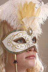 Image showing Woman with mask