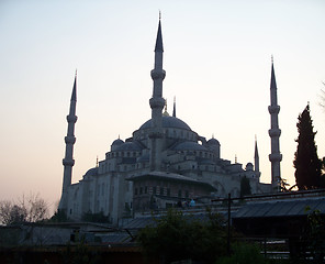 Image showing Blue Mosque at dusk