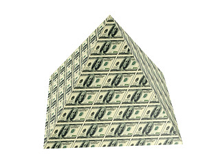 Image showing Dollar pyramid