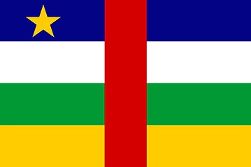 Image showing Central African Republic Flag