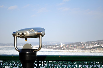 Image showing Binocular, observation deck