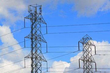 Image showing Electricity Pylons