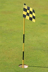 Image showing Golf Course Flag