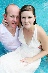 Image showing Just married couple.