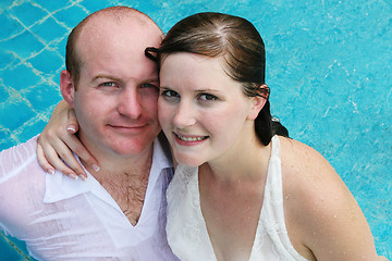 Image showing Just married couple.