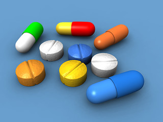 Image showing capsules and pills