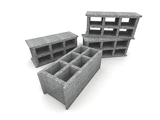 Image showing cinder-blocks