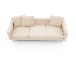 Image showing Couch over white