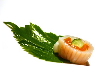 Image showing Sushi on a plate.