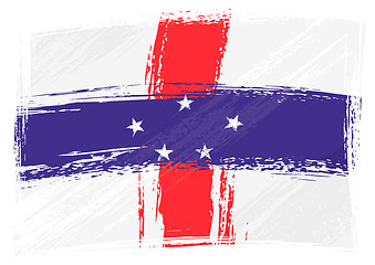 Image showing Grunge Netherlands Antilles flag
