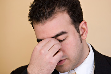 Image showing Man With a Headache