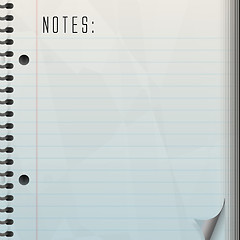 Image showing Blank Note Pad
