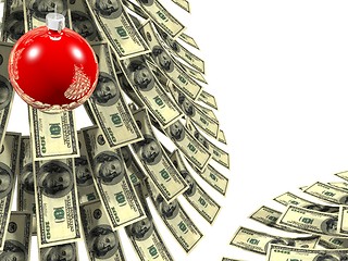 Image showing Christmas dollars