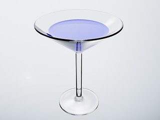 Image showing cocktail glass on black background