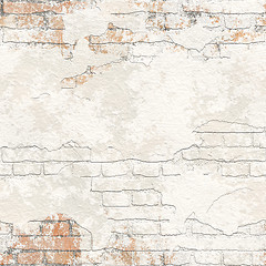 Image showing grunge brick wall