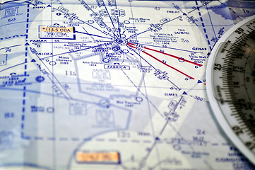 Image showing Air navigation chart 