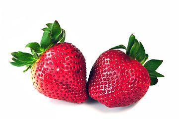 Image showing Colorful strawberries